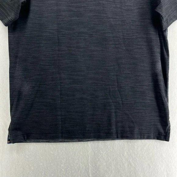 Ben Hogan Polo Shirt Mens Sz M Gray Striped Performance Golf Short Sleevess - Picture 9 of 14